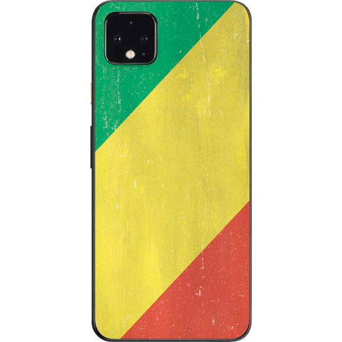Republic of the Congo Flag Distressed Google Pixel 4 XL Skin